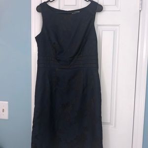 Navy and Black Dress
